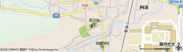 長沢寺周辺の地図