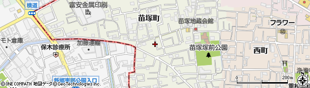 埼玉県草加市苗塚町267周辺の地図