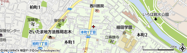 吉川履物店周辺の地図