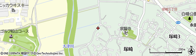 千葉県柏市塚崎周辺の地図