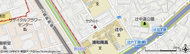 ヤクルト埼玉ヤクルト　販売武蔵浦和センター周辺の地図