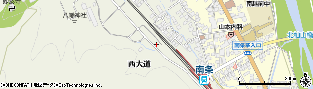 福井県南越前町（南条郡）西大道周辺の地図