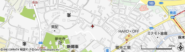 埼玉県川口市峯周辺の地図