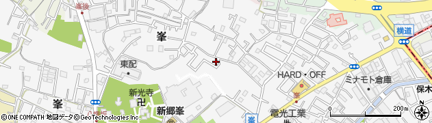 埼玉県川口市峯周辺の地図