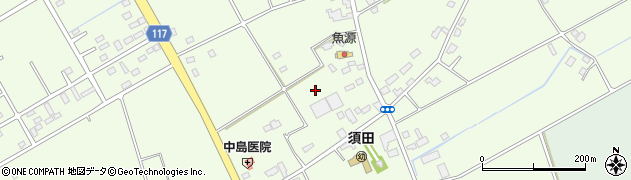 茨城県神栖市須田周辺の地図