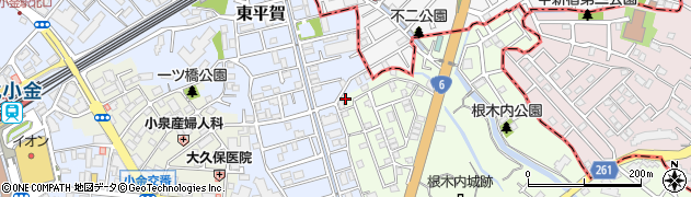 千葉県松戸市根木内1周辺の地図