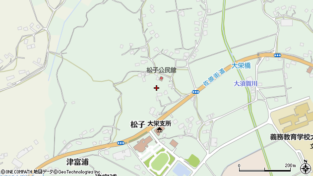 〒287-0234 千葉県成田市松子の地図