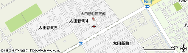 茨城県神栖市太田新町周辺の地図
