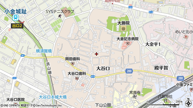 〒270-0005 千葉県松戸市大谷口の地図