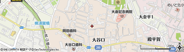 千葉県松戸市大谷口周辺の地図
