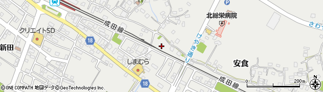 千葉県印旛郡栄町安食2438周辺の地図
