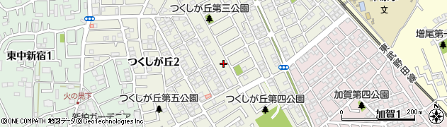 千葉県柏市つくしが丘周辺の地図