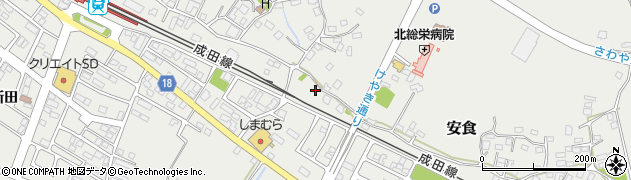 千葉県印旛郡栄町安食2437周辺の地図