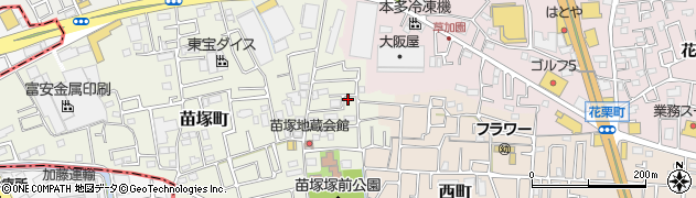 埼玉県草加市苗塚町340周辺の地図