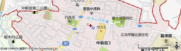 千葉県柏市中新宿周辺の地図