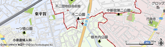 千葉県松戸市根木内101周辺の地図