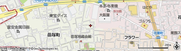 埼玉県草加市苗塚町354周辺の地図