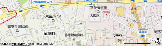 埼玉県草加市苗塚町355周辺の地図