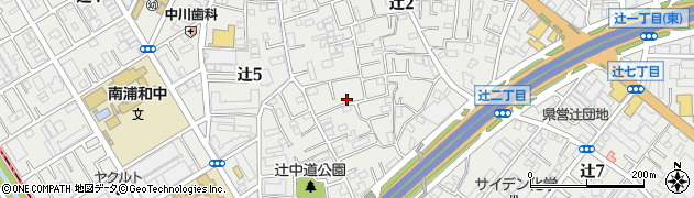 埼玉県さいたま市南区辻周辺の地図