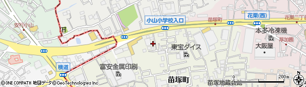 埼玉県草加市苗塚町449周辺の地図