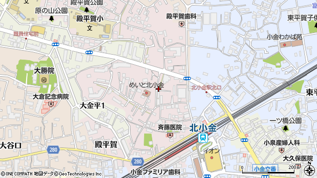 〒270-0004 千葉県松戸市殿平賀の地図