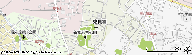 埼玉県川口市東貝塚周辺の地図