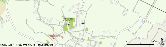 千葉県印西市平岡周辺の地図