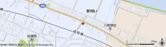 千葉県香取郡東庄町笹川ろ1201周辺の地図