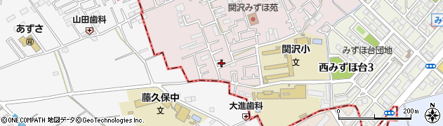 埼玉県富士見市関沢3丁目40-17周辺の地図