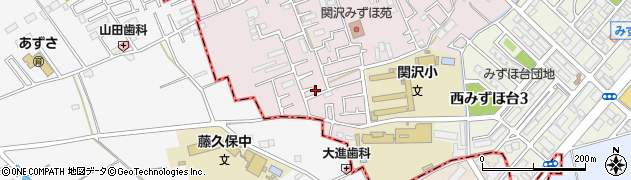 埼玉県富士見市関沢3丁目40-16周辺の地図