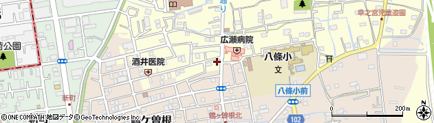 埼玉県八潮市八條2835周辺の地図