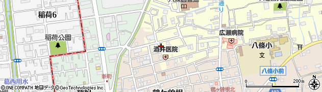 埼玉県八潮市八條2817周辺の地図