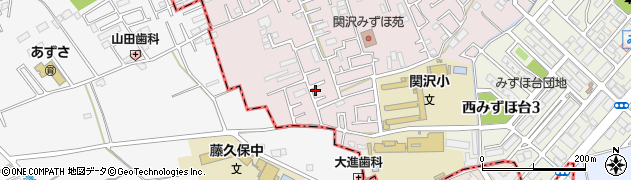 埼玉県富士見市関沢3丁目40-22周辺の地図
