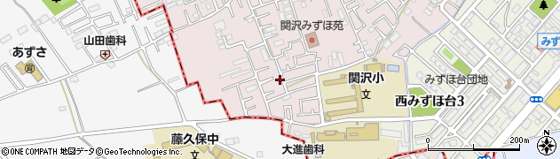 埼玉県富士見市関沢3丁目40-10周辺の地図