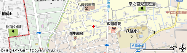 埼玉県八潮市八條2805-1周辺の地図