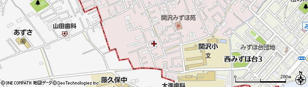 埼玉県富士見市関沢3丁目40周辺の地図