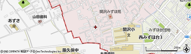 埼玉県富士見市関沢3丁目40-24周辺の地図