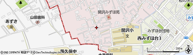 埼玉県富士見市関沢3丁目40-8周辺の地図