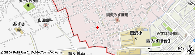 埼玉県富士見市関沢3丁目40-27周辺の地図