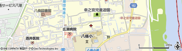 埼玉県八潮市八條2861周辺の地図