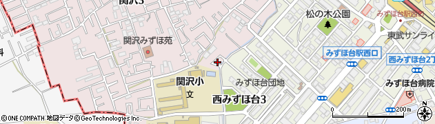 埼玉県富士見市関沢3丁目12-25周辺の地図