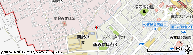 埼玉県富士見市関沢3丁目12-24周辺の地図