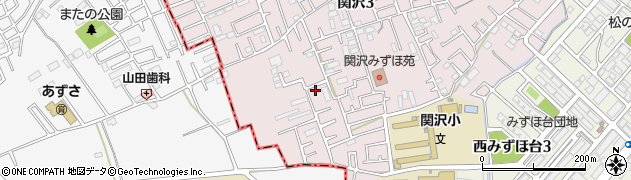 埼玉県富士見市関沢3丁目40-32周辺の地図