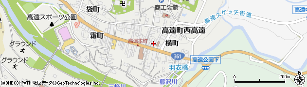 長野県伊那市高遠町西高遠（本町）周辺の地図