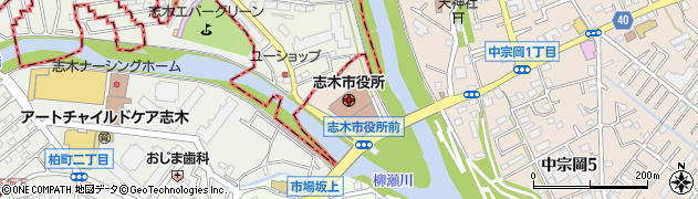 埼玉県志木市周辺の地図