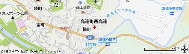 長野県伊那市高遠町西高遠（清水）周辺の地図
