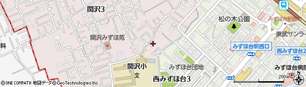 埼玉県富士見市関沢3丁目12-39周辺の地図