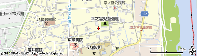 埼玉県八潮市八條2694周辺の地図
