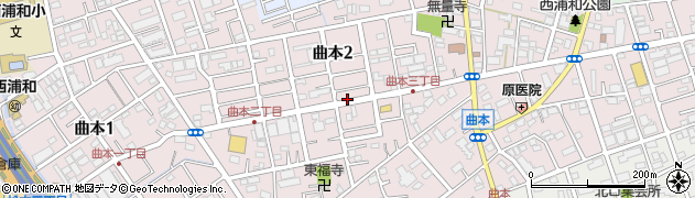 埼玉県さいたま市南区曲本周辺の地図