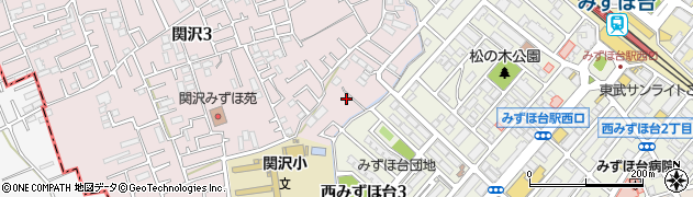 埼玉県富士見市関沢3丁目12周辺の地図